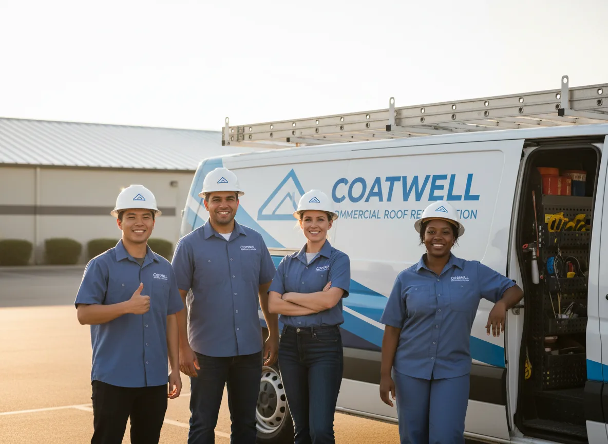 Commercial roof coating company in Roaring Springs, TX